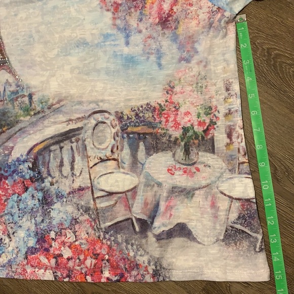 Christopher & Banks Petite Paris Short Sleeve Tee Shirt - Picture 4 of 6